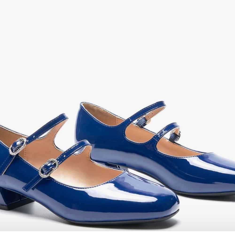 Brand new never worn gorgeous Royal Blue Patent Leather Mary Jane’s